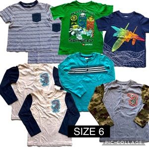 Lot of 8 boys tshirts size 6